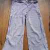 Tradera Yoga<Mate the Label Organic thermal wide leg pant lila yoga mjukisar lounge M