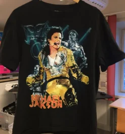 Tradera Michael Jackson t-shirt HIStory 90-tal - retro!^ Merchandise