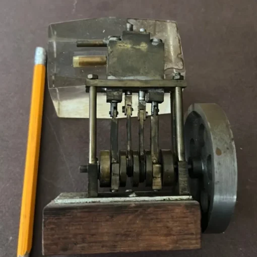 Tradera Technica & Nautica<Miniatyrångmaskin i mässing och stål