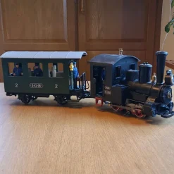 Tradera Järn- & Spårvägsmemorabilia<Märklin LGB 99 058 Lok med Vagn - Tågset
