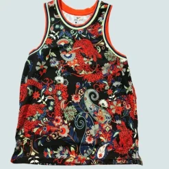 Tradera Basket<Nike Dri-Fit Paisley Floral Dragon Baskettröjaväst, herr, Large.