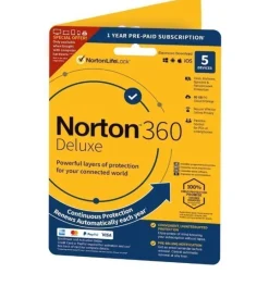 Tradera Norton 360 Deluxe - (1 år / 5 PC) | Snabb Leverans!> Program & Mjukvara