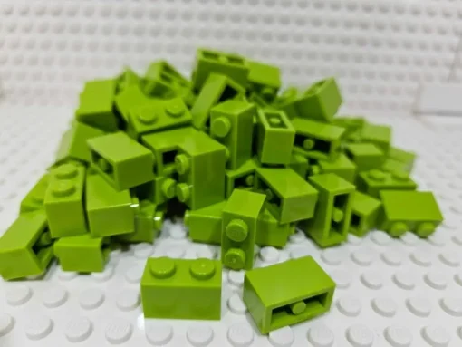 Tradera *NYTT* LEGO Brick / Kloss 1x2 Bright Yellowish Green , 100st , 4613965 / 3004> Byggklossar & Lego