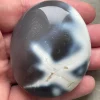 Tradera Ädelstenar<Orca Agat Ädelsten Samlarobjekt, Dekorativ Sten, Handsten, Palmstone ca 116 g