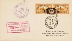 Tradera PANAMA - 1930 - FIRST FLIGHT - PANAMA til COSTA RICA - AGENCIA POSTAL PANAMA^ Flera Länder
