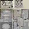 Tradera Papper + kuvert + stickers Änglar och spetsmönster Jul, julkort, scrapbooking mm^ Scrapbooking