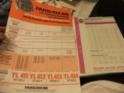 Tradera Paris-Rhone Elektronikregulatorer för 12V Generatorer Brochyr^ Bildelar & Reservdelar