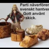 Tradera Parti näverföremål, svenskt hantverk.> Hemslöjd