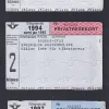 Tradera Järn- & Spårvägsmemorabilia<Personalfrikort 1993 samt Privatresekort 1994 och 1997
