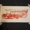 Tradera Plansch - Brandbil 1915^ Affischer