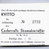 Tradera Övriga Samlarsaker<POLLETT / KVITTO. Cedervalls Skomakeriaffär