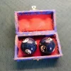 Tradera Yoga<QI-Gong-Bollar Meditations Yin & Yang Metall Kulor med Emalj