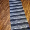 Tradera Randig Trasmatta i färgerna Svart, Vitt och Grått> Mattor