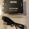 Tradera RCA till HDMI adapter / signalomvandlare svart AV2HDMI^ Tv & Tillbehör