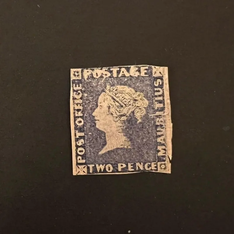 Tradera Reproduktion av kända Mauritius Blue Two Pence Replika Kuriosa^ Replikor