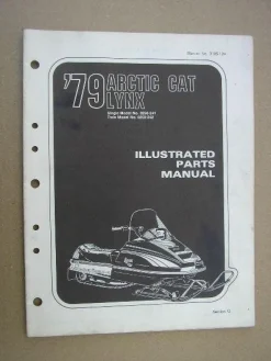 Tradera Reservdelskatalog Snöskoter ARCTIC CAT Lynx 1979^ Snöskotrar