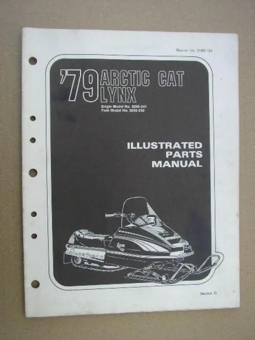 Tradera Reservdelskatalog Snöskoter ARCTIC CAT Lynx 1979^ Snöskotrar
