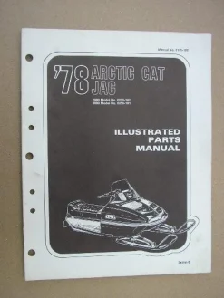 Tradera Reservdelskatalog Snöskoter ARCTIC CAT Jag 1978^ Snöskotrar