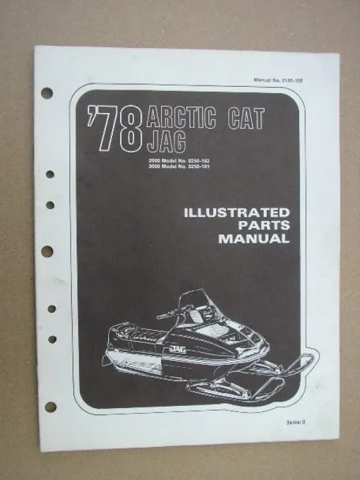 Tradera Reservdelskatalog Snöskoter ARCTIC CAT Jag 1978^ Snöskotrar