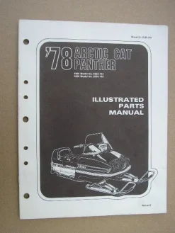 Tradera Reservdelskatalog Snöskoter ARCTIC CAT Panther 1978^ Snöskotrar