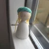 Tradera RETRO LUCIA - äldre,mycket liten LUCIA i trä> Högtider