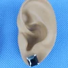 Tradera Örhängen<Örhängen Studs Stift Kristall Svart Bling Äkta Silver. 10 mm.