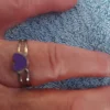 Tradera Ringar<Ring Hjärta Metall Ställbar Omkrets ca 5,8 cm
