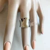 Tradera Ringar<RING i högblank, silverfärgad metall - 17,5 mm