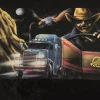 Tradera ROLLING THUNDER Poster flagga Samlarobjekt från 80-talet i nyskick^ Lastbilar & Bussar