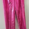 Tradera Gymnastik<Rosa leggings, storlek 160 Metallic tyg.
