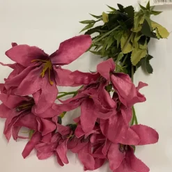 Tradera Konstgjorda Växter<Rosalila konstgjorda blommor