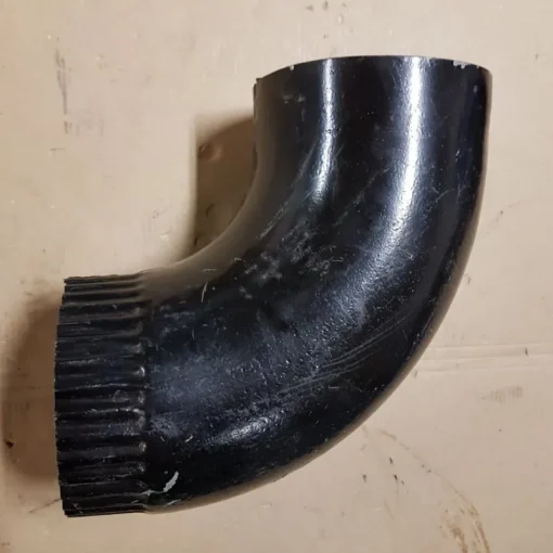 Tradera RÖRVINKEL 4 st 120mm Svart 90° Hängränna Stuprör> Byggmaterial