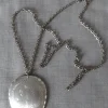 Tradera SAMEHANTVERK, Jokkmokk - handgjort HALSBAND i tenn 5,5 x 4,5 cm - SOM NYTT!!!^ Smycken