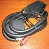 Tradera Scart kabel 1m med audio out scart hane- scart +2xRCA hona^ Dvd-, Video- & Blurayspelare
