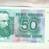 Tradera Sedel Norge 50 kroner 1993 01 enl bild^ Sedlar