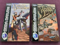 Tradera Sega<Sega Saturn - Panzer Dragoon 1 & 2 Zwei - PAL - Kompletta!