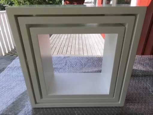 Tradera 3set vita hyllor hylla^ Möbler