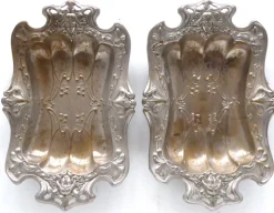 Tradera Silverfat/Serveringsfat - Art Nouveau-stil 6 st.> Silver