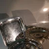 Tradera Silverfärgade metallfat (krom?) och serveringsfat> Bruks- & Prydnadsföremål