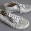 Tradera Damskor<Silverfärgade Sneakers/skor från Superga, Stl 37, ca 23,5 cm
