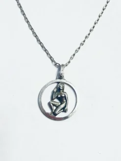 Tradera Halsband<Silverhalsband stjärntecken jungfru