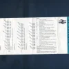 Tradera Tidtabeller<Skotsk hopvikbar Järnvägstidtabell Inverness-London 1977