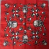 Tradera Skulls and Bones flagga väggprydnad 50 x 50cm^ Flaggor
