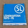 Tradera Tidtabeller<SL - LÄNSKARTAN 1975/76 - STORSTOCKHOLMS LOKALTRAFIK