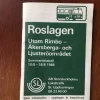 Tradera Tidtabeller<SL tidtabell Roslagen från 10.6-18.8 1985