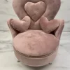 Tradera Smyckeskrin & -förvaring<Smyckeskrin i form av en rosa fåtölj Sammet Hjärta