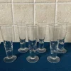 Tradera Snapsglas med slipade stjärnor> Glas
