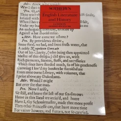 Tradera Sotheby's English Literature and History, 19 July 1990 (Tolkien)> Övriga Böcker & Tidningar