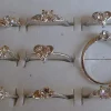 Tradera Varupartier<100st Metallringar med Kristaller