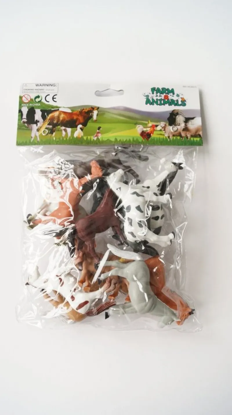 Tradera Varupartier<9st 12-pack Farm Animals Hästar - Plastleksaker
